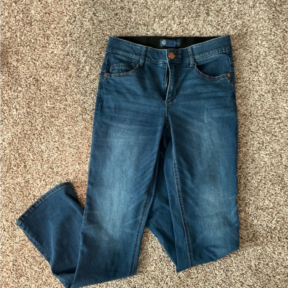 Democracy Women's “Ab” solution Barely Boot Cut Jeans